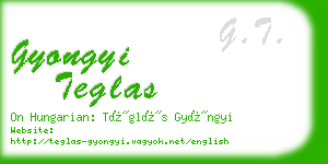 gyongyi teglas business card